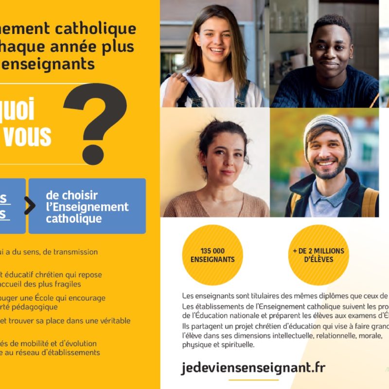 L'enseignement catholique recrute